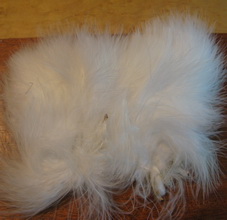 marabou wo�ly bugger fl white  Terskibereg